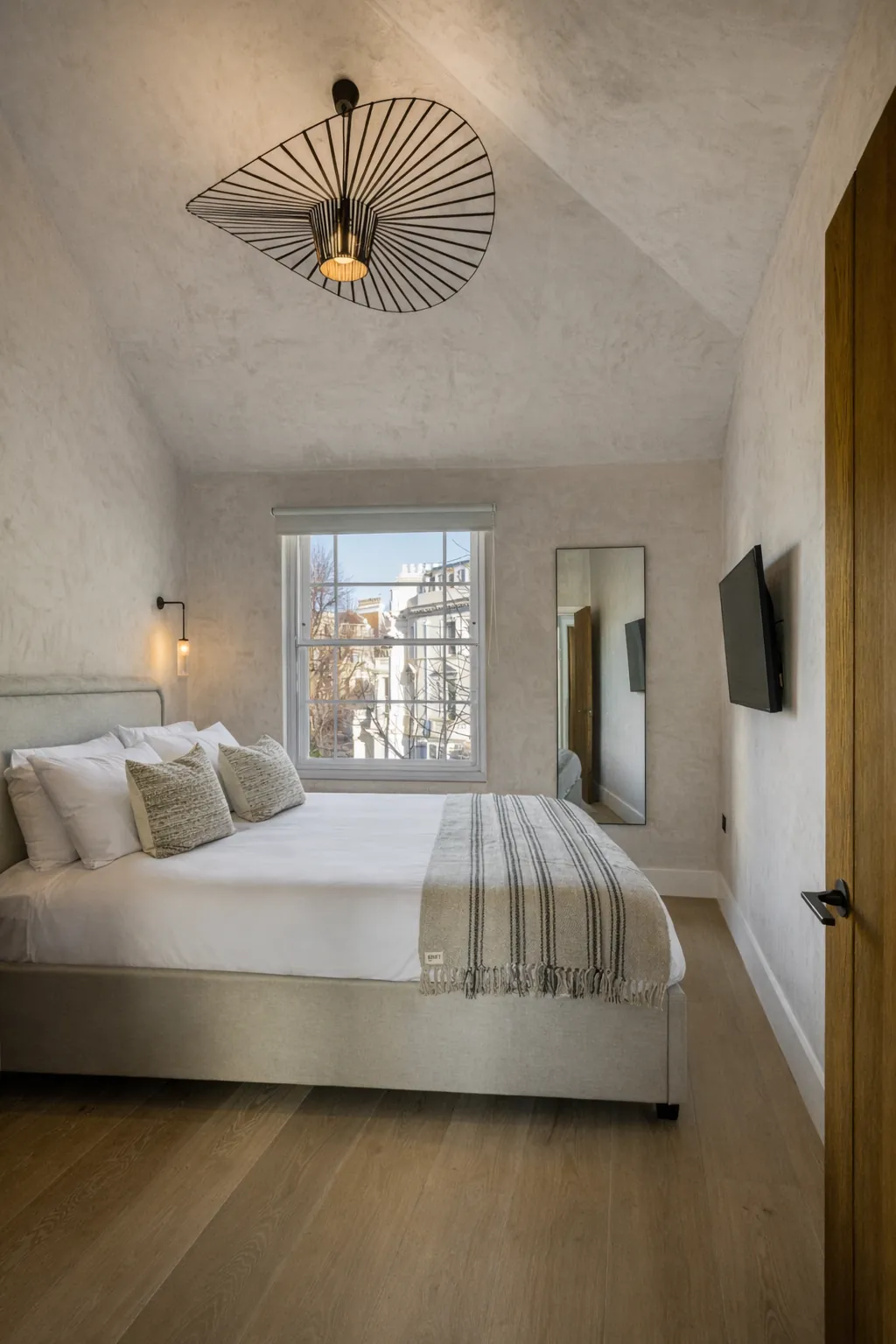 Bedroom design visual for the Notting Hill apartment, scheme three